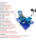 This mini metal lathe machine is a total game changer for DIYers. Compact design with precision specifications listed.