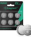 Top Shelf CR2032 Batteries Six Pack Workhorse Three Volt Lithium Coin Cells Provide Sweet Consistent Power For Key Fobs Car Remotes Digital Watches And Door Sensors Easy Swap Zero Hassle Straight Forward Performance Daily Drivers Love in packaging with six batteries.
