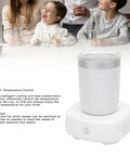 Game Changing Smart Temperature Control Coffee Mug With Blast Cooling And Rapid Heating 380 ML Capacity on charging base.