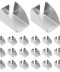 30 Pack Shelf Clips And Adjustable Pegs For Pilaster Shelves Built Tough Pro Grade Heavy Duty Metal Bracket Clips Silver