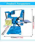 Pro Grade 1100 Watt Brushless Belt Sander With Vertical And Horizontal Adjustments Ironclad Steel Chassis dimensions 450x300mm.