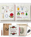 Beginner Embroidery Stitch Book With Fabric Pages, 32 Essential Stitches In Logical Progression For Adults, DIY Sewing Kit