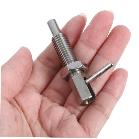 Top Shelf Stainless Steel Indexing Plunger Pin Delivers Bulletproof Secure Locking For Shop Cabinets And Vehicle Parts in hand