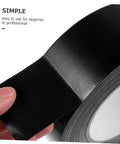 Close-up of black Heavy Duty Leak Stop Tape Outdoor Sealing Tape Double Sided Waterproof For Water Pipes Extra Wide Patch Kit