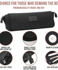 Travel Hair Tools Bag With Heat Resistant Mat 2 In 1 Organizer For Flat Irons Curling Irons And Straighteners in black