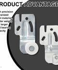 Sliding Closet Door Roller Hardware Kit 10 Pcs Replacement For Top Hung Bypass Wardrobe Doors Seven Eighths Inch Diameter Rollers With About One Half Inch Offset Precise Fit Durable Metal Components For Smooth Operation