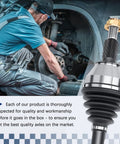 Mechanic installing Front Driver And Passenger CV Axle And Wheel Bearing Hub Assembly For Subaru Legacy Outback 2005 2006 2007 2008 2009