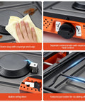 Portable Two Burner Camping Stove Propane 17000 BTU Per Hour Outdoor Stove for Backpacking Hiking and Picnics, control knobs and ignition