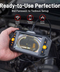 Endoscope Borescope With Light For Auto And Home Repairs Shop Grade Waterproof Fiber Optic Camera With 8 LED Lights