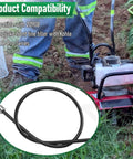 Front Tine Tiller Cable For 20908 And 20970 Models Replacement M5 End M8 Mount Kit In Use With Earthquake 6.75 HP Tiller.