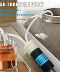 Automatic USB Powered Siphon Pump For Bottling Home Brew Wine Beer Kombucha With Food Grade Hose Self Priming Design 2 Liters Per Minute No Mess Leak Low Noise Compact Portable Water Transfer Kit close-up