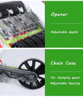 Components of Handheld Manual Seed Sower For Vegetables With Precise Sowing, Adjustable Depth From 0 To 5 Cm, And Row Spacing shown
