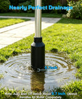 Heavy Duty Cordless Water Pump With 720 GPH Output And 29 Ft Max Lift featuring a 0.7 inch drainage function in outdoor settings.