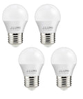 Pack of 4 5W LED Bulb 450 Lumens 3000K Soft White G45 A15 Shape With E26 Base Frosted Not Dimmable 40W Equivalent