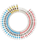 Assorted Insulated Heat Shrink Butt Wire Connectors With Solder Sleeve Splice Terminals Kit For Electrical Repairs In AWG 10 To 26 Range, color coded