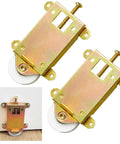 Two Pack Sliding Mirror Closet Door Rollers Replacement, 2-1/2 Inch Wheel, Precise Fit For Wood Framed Sliding Mirror Doors