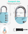 Four Digit Outdoor Combination Padlock With Set Your Own Code, Built Tough Weatherproof Zinc Alloy Body And Hardened Steel Shackle