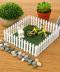 40 Inch Fairy Garden Fence Kit For Micro Landscape Mini Pot Decor Wooden Trim Fence For Dollhouses And Plant Pots DIY Christmas Moss Accent Natural Wood Finish Totally Cool And Durable surrounding miniatures on wooden surface