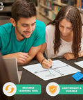 Students using Dry Erase XY Axis Graph Lap Boards Set 9x12 Inches Double Sided Whiteboards For Students And Classrooms Includes 24 Erasers