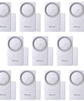 Door And Window Alarm Kit For Home Wireless Security Sensor System With 110 dB Loud Alarm 4 In 1 Modes Pack of 10 units