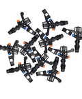 10 Pack Garden Sprinkler Heads With 360 Degree Rotating Lawn Watering System G1/2 Male Thread Durable Plastic