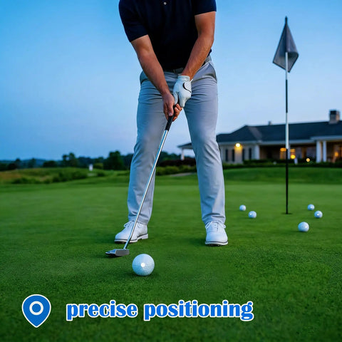 Reflective Golf Ball Dots Stickers 300 Pack Weatherproof 0.24 Inch Dots for Launch Monitor Swing Analysis on green golf course