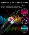 USB Star Light Sound Activated Night Light For Car And Home With 3 Color Options And 9 Modes, Plug And Play Red And Blue Romantic Ceiling Decor For Parties Rooms And Rides with music modes.