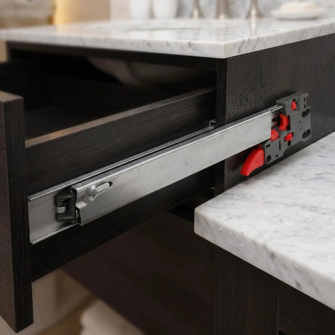 10 Inch Concealed Drawer Slides With Soft Close Self Closing Undermount Glides Heavy Duty Cold Rolled Steel Full Extension