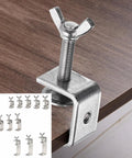 C-clamp, 304 stainless steel with wide jaw and wing bolts; 130mm (5.12in) opening