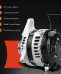 Heavy-Duty Alternator Fit For Dodge Grand Caravan, Chrysler Town And Country, Voyager, Jeep Wrangler, And Volkswagen Routan , 3.3L/3.8L V6, 2007 2008 2009 2010, Replace 04801304AA 421000-0700 product image with features