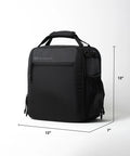 Front angle view of Ascend Flight Bag For Pilots: The All In One Carry Bag For Aviation Gear with dimensions 12x7x13 inches.