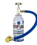 Fast A C Stop Leak 2oz With Reusable Install Hose For R134a Automotive Systems Seals Leaks In Rubber And Metal Parts With Non Polymer Tech 95 Percent Plus Effective Keeps Freon In Check product image with blue hose