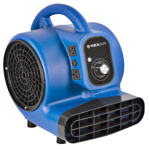 High-Velocity 1/4 HP Industrial Carpet Dryer With 3 Speed Air Mover, Adjustable Angle Floor Drying Fan for fast drying areas
