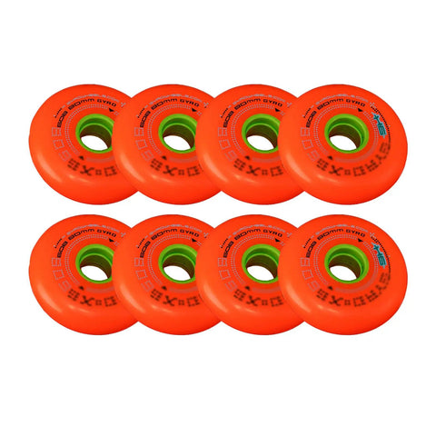 Inline Skate Wheels 8 Pack For Outdoor And Indoor Use 72mm 76mm 80mm 84A Wear Resistant Replacement Set With Durable PU And Smooth Bearings