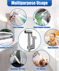 Stainless Steel Handheld Bidet Sprayer Kit For Toilet With Long Hose Full Pressure Leakproof Easy Install multipurpose use