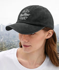 Woman wearing Lightweight Women's Baseball Cap With Ventilated Crown For All Day Comfort And Breathable Air Flow, black cap style