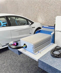 Heavy Duty 500W 72V To 12V 38A Isolated Dc Dc Step Down Power Converter for EV Cars connected to a charging station.