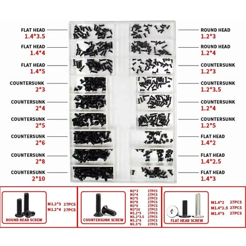 Top Shelf Heavy Duty Nuts And Bolts With Screws Washers And Seal Rings Hardware Kit in a divided organizer, various sizes visible.