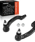 Front Outer Tie Rod End For Mercedes CLA250, CLA45 AMG, GLA250, GLA45 AMG, B Electric Drive, B250e, And Infiniti QX30, Fits Front Left And Right On Driver And Passenger Sides, Helps Eliminate Uneven Tire Wear. Black metal tie rod ends with nuts