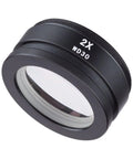2X Barlow Lens For SM And SW Stereo Microscopes 48mm Mount Doubles Magnification Ideal Upgrade For Sharper Detailing And Clearer Focus On Your Microscope, Fits SM20 And Other Compatible Models. Black 2X WD30 lens with 48mm threaded mount