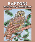 Cover of Birds Of Prey Coloring Book Featuring Raptors For Kids And Grownups Educational Nonfiction Coloring Pages