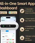 4G Remote Temperature And Humidity Monitor With Power Outage Alerts For RVs Vacation Homes And Server Rooms App Controlled No Wifi Required Includes Two Year Cellular Service on app dashboard