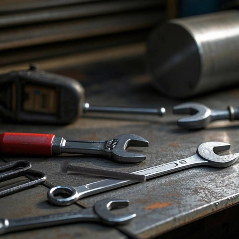 1600 Piece Carbon Steel Socket Head Cap Screw Set Black Oxide Metric Hex Allen Bolts With Flat Washers on a workbench