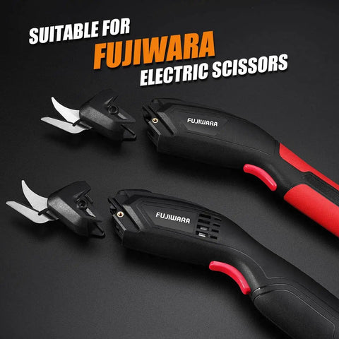 Premium Dual Replacement Blades for Electric Scissors Multipurpose Cutting Tool, suitable for Fujiwara electric scissors.