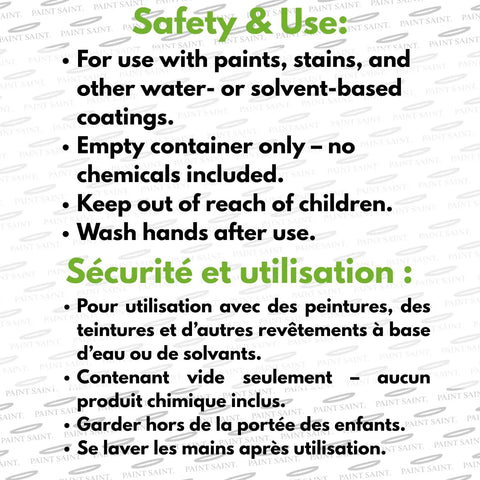Safety and use instructions for Airtight Touch Up Paint Container With Built In Brush Mess Free Storage Quick Touch Ups 5 Pack