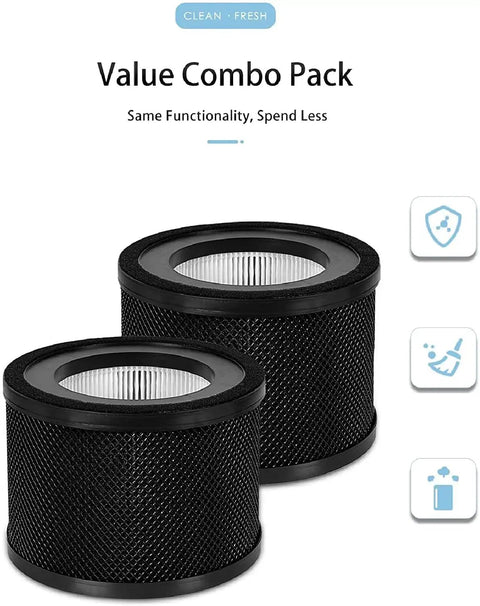 Two Pack Replacement Filters For TT-AP001 And VAVA VA-EE014 Air Purifiers SPF Compatible, Save Money While Trappin Dust