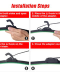 Installation steps for Universal Hand Operated UTV Windshield Wiper Kit Featuring No Hassle Manual Crank Operation And Trail Ready Toughness.