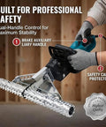 Rock Solid 1800W Foam Cutting Planer 27.5 Inch Insulation Trimmer with dual-handle and safety cable for professional use.