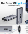 128GB Portable External SSD Drive With Snappy Read And Write Speeds Up To 550 MB Per Second For Quick On The Go Backups, Media, And File Transfers For Laptops, Desktops, And Enthusiast Setups, gray metal case