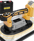 Heavy Duty Tile Vibration Tool With 9-Inch Suction Cup Delivers 551 Lbs Lift, Handheld Tiling Vibrator shown on tile surface